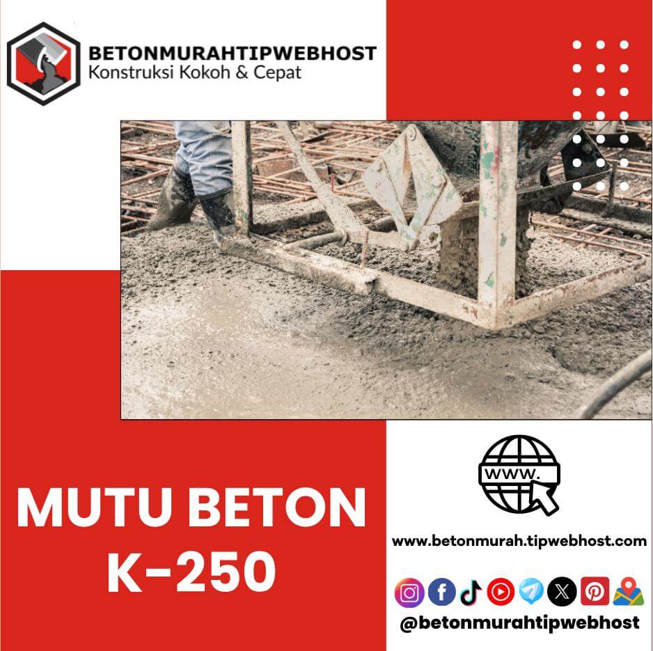 Harga Beton Cor Mini ReadyMix K500 Murah Per M3