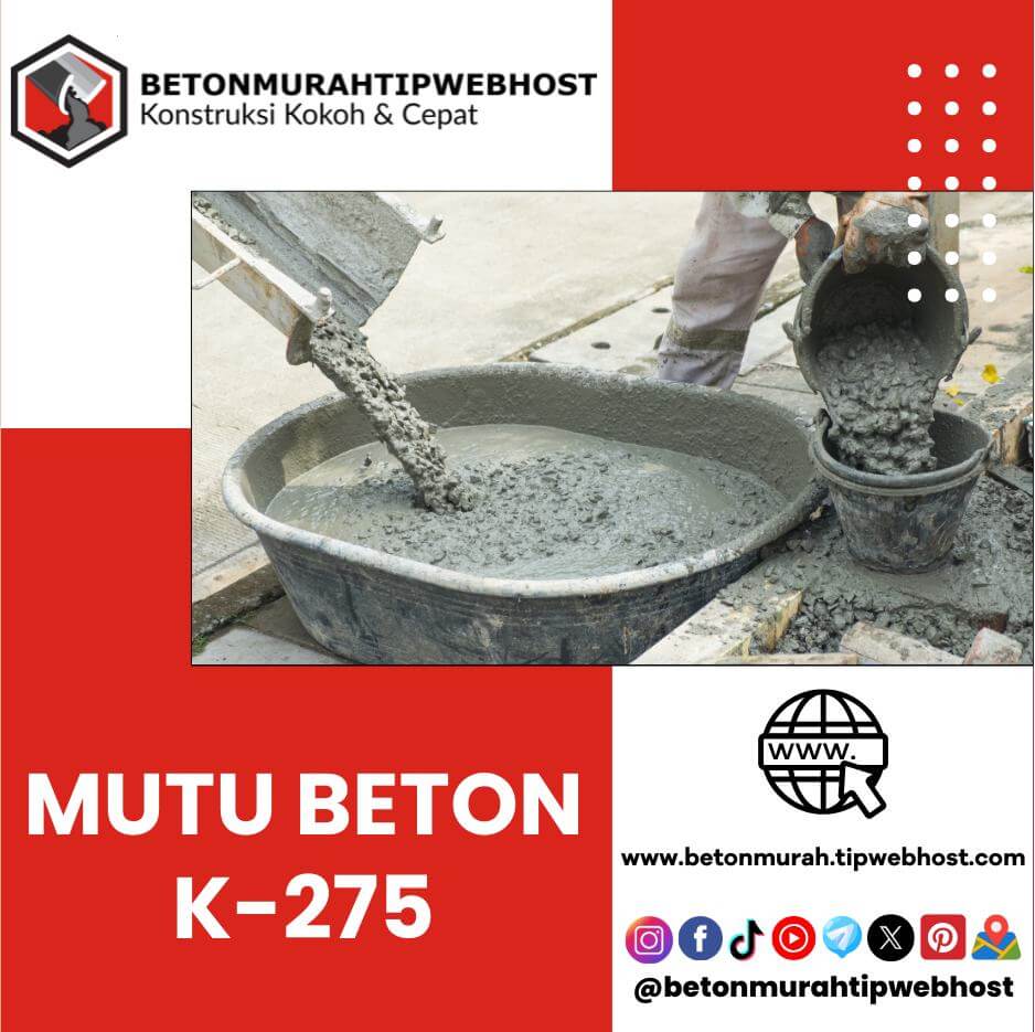 Harga Beton Cor Mini ReadyMix K500 Murah Per M3