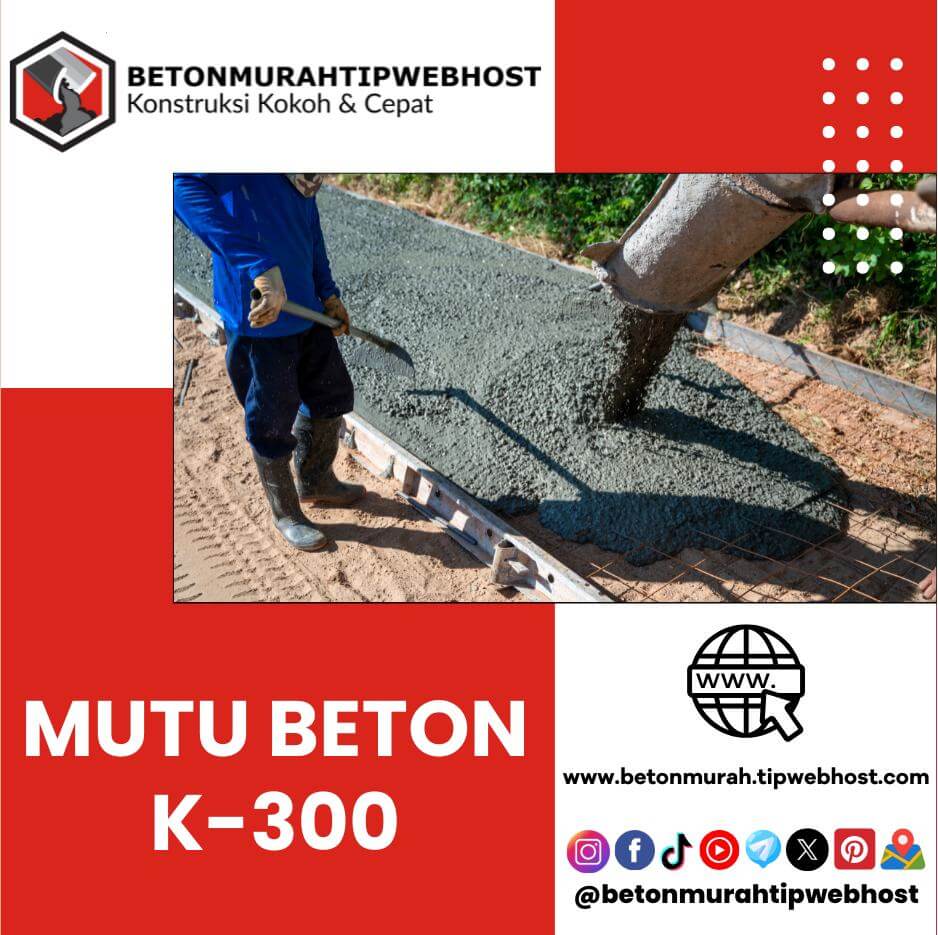 Harga Beton Cor Mini ReadyMix K500 Murah Per M3