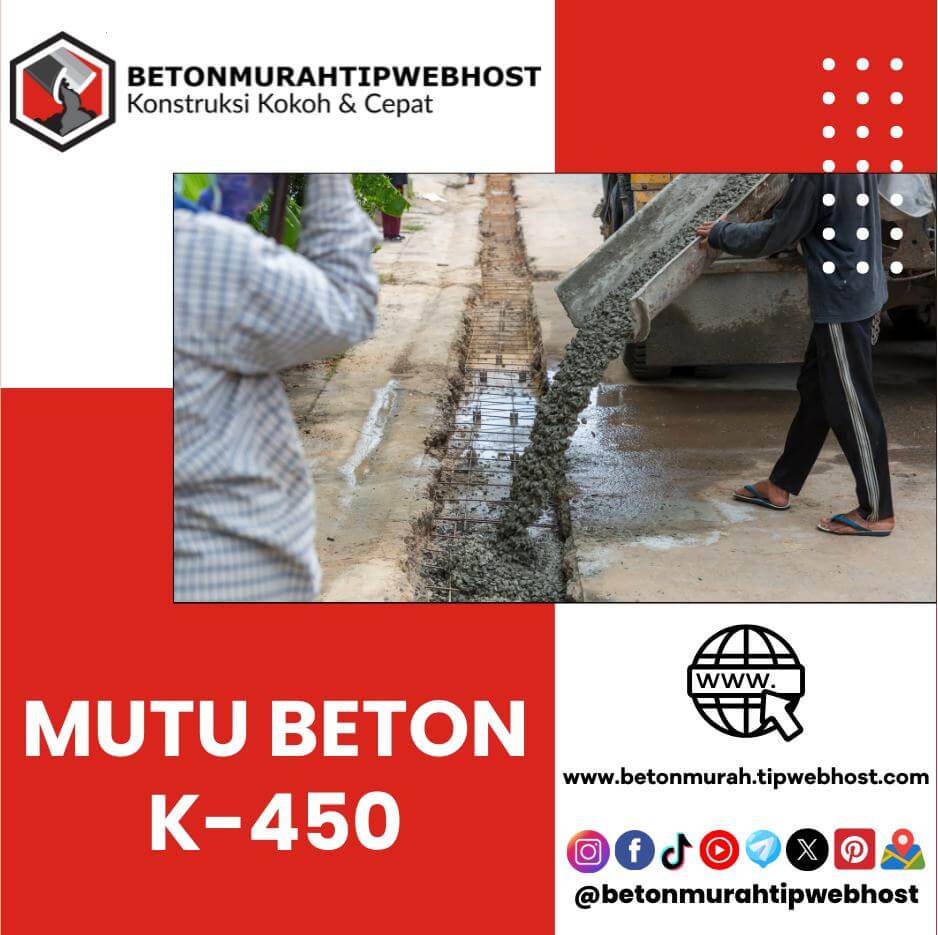 Harga Beton Cor Mini ReadyMix K500 Murah Per M3