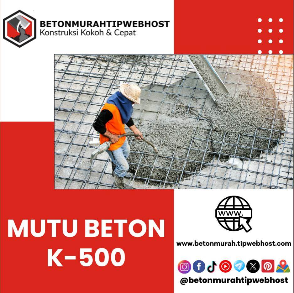 Harga Beton Cor Mini ReadyMix K500 Murah Per M3